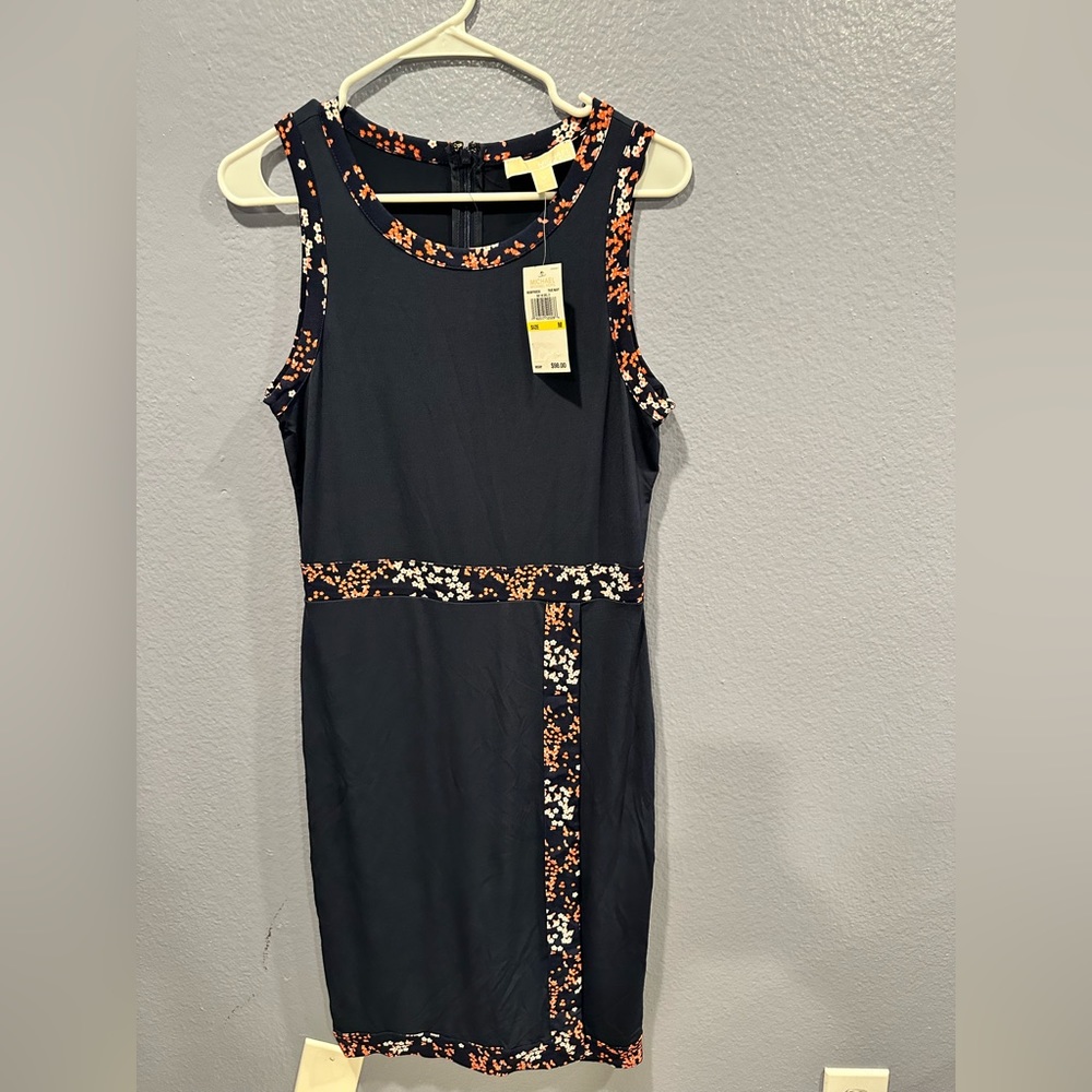 New with tags! Michael Kors Spring Navy Dress size M